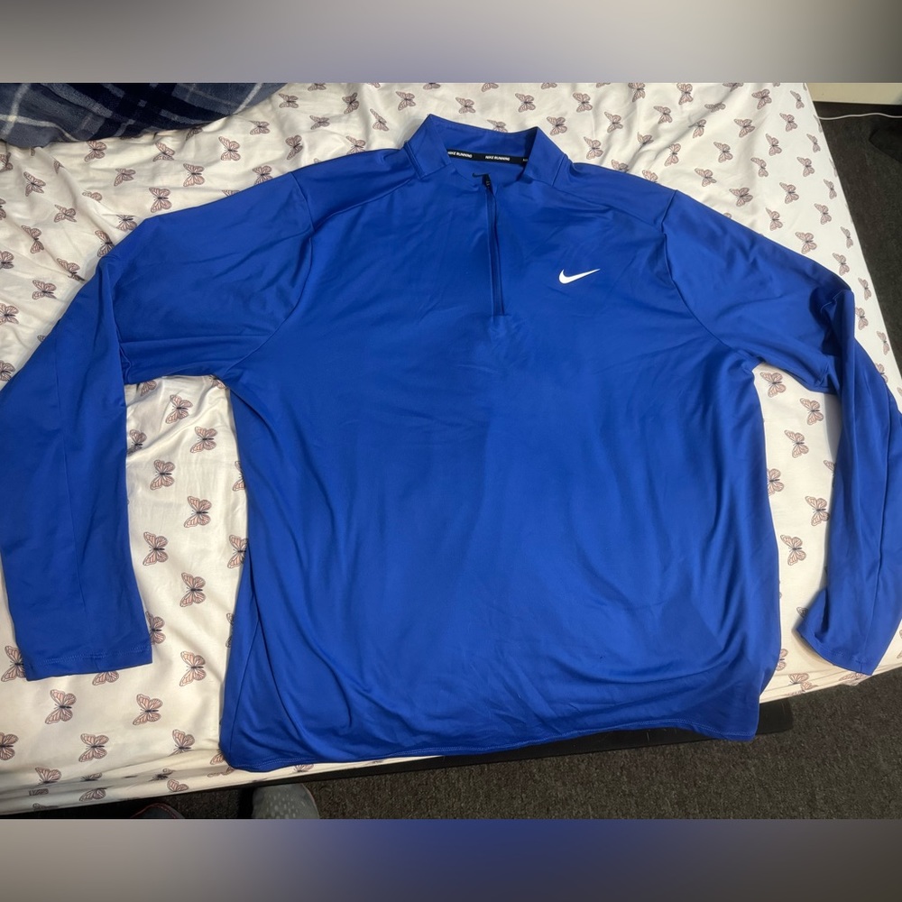 Nike Blue Athletic Performance Quarter Zip